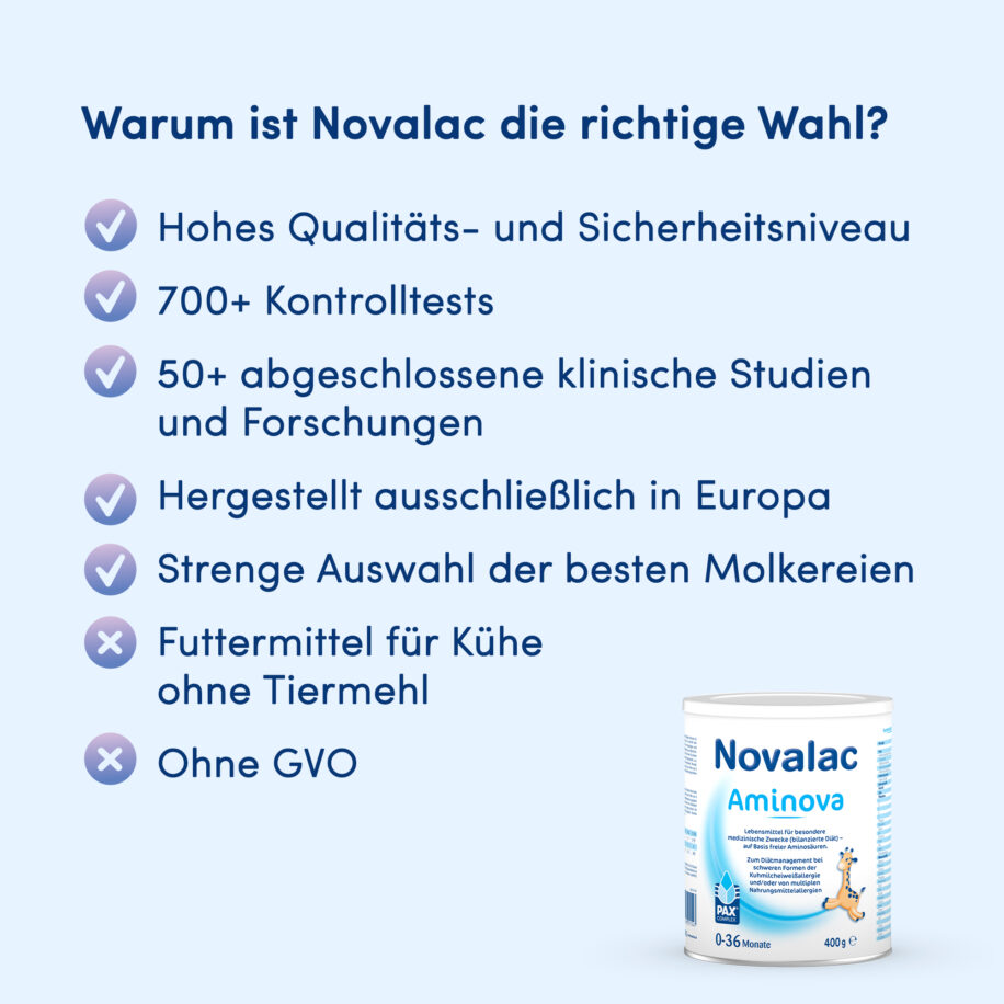 Vorteile Novalac Aminova