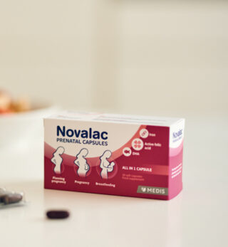 Novalac Prenatal Packung mit Quatrefolic Folsäure