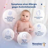 Novalac Rice AR ist ein diätetisches Lebensmittel für Säuglinge und Kleinkinder, die eine Unverträglichkeit auf Kuhmilcheiweiß mit oder ohne Regurgitation aufweisen.