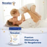 Novalac Premium Gold 1 Säuglingsanfangsmilchnahrung für Babys, die nicht, oder nur teilweise gestillt werden, von Geburt an bis zum 6. Monat.