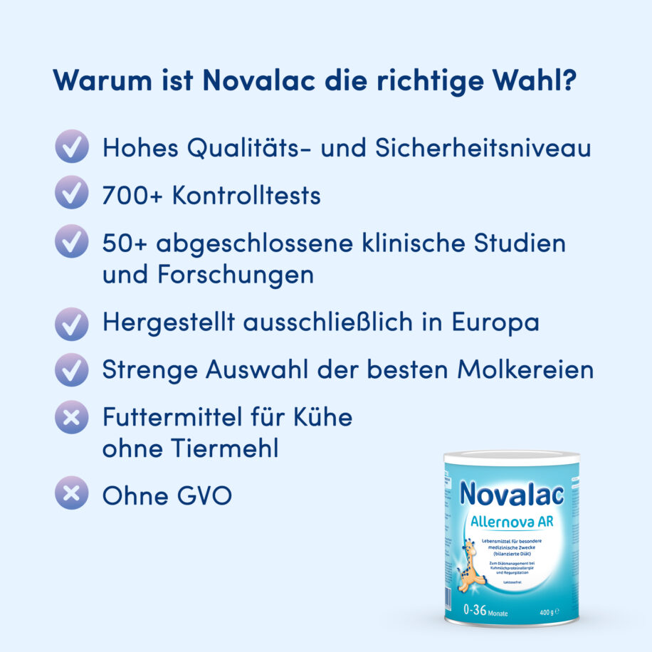 Vorteile Novalac Allernova AR Österreich