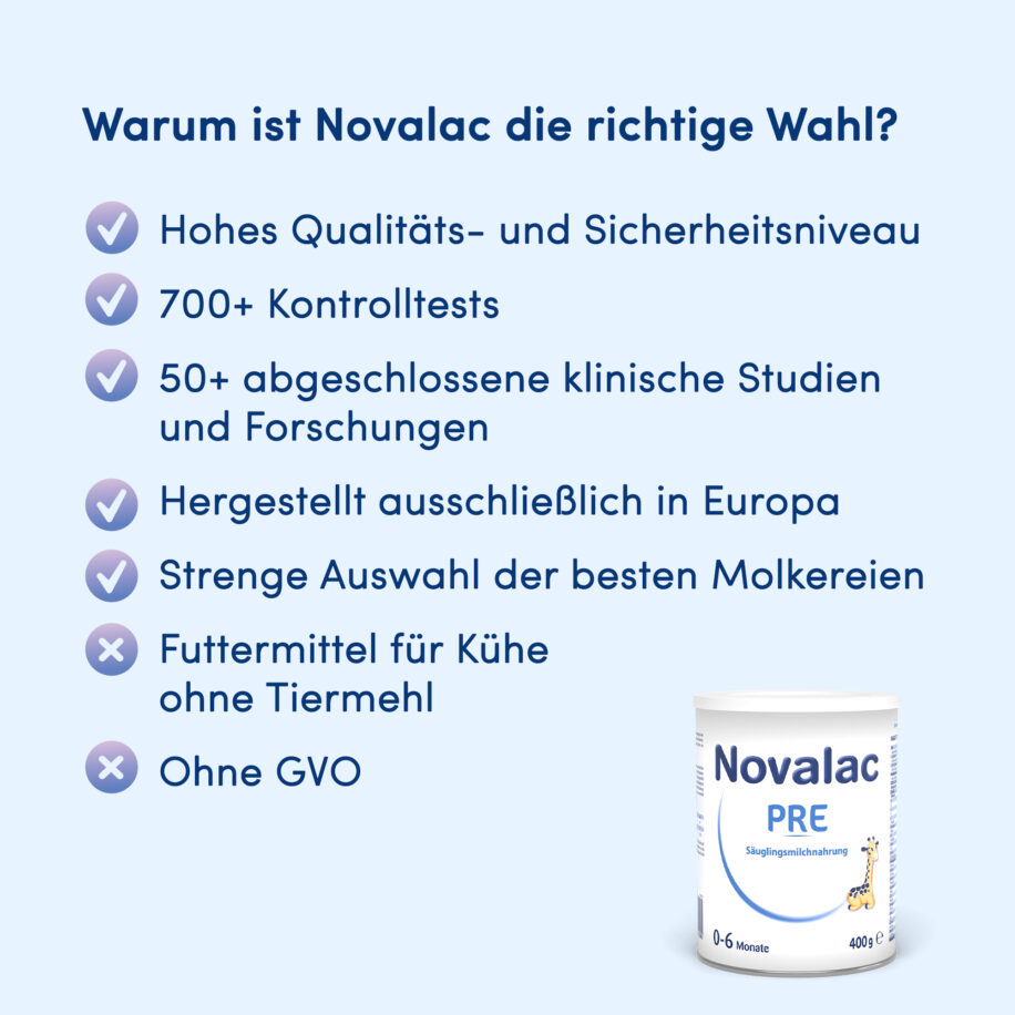 Vorteile Novalac PRE