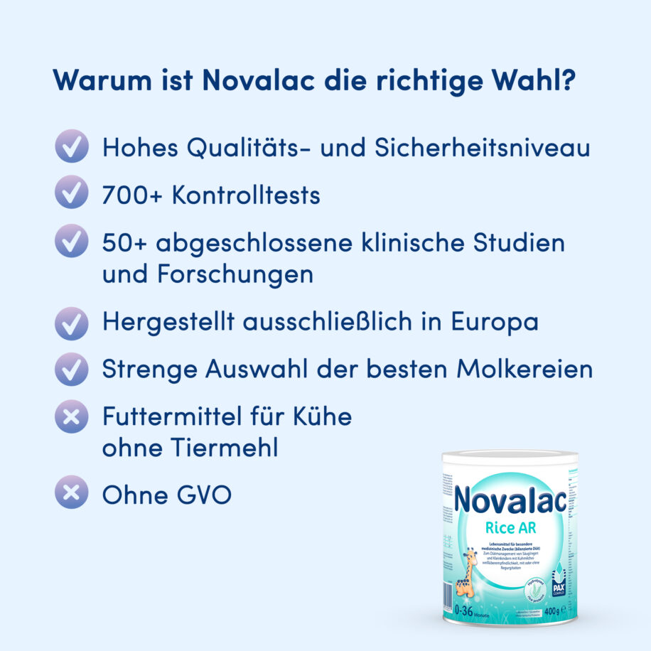 Vorteile Novalac Rice AR